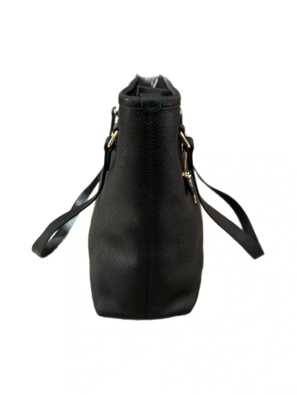 Coach city zip Black Tote with Gold Hardware excellent